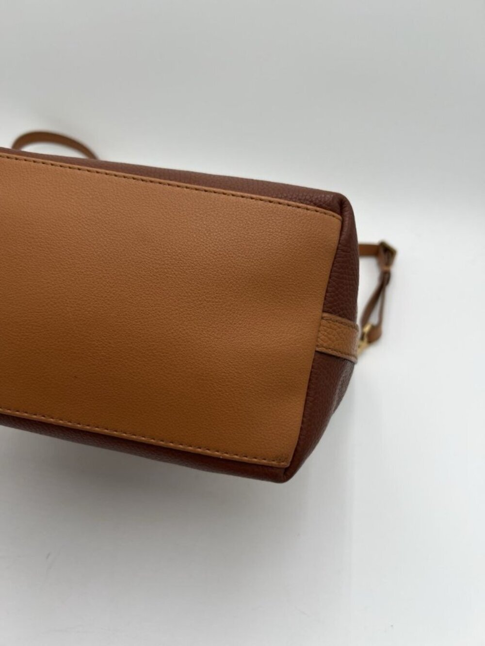 Fossil Julianna Hobo Bag Leather Colorblock Strip Shoulder Purse Key Charm EUC - Picture 5 of 16